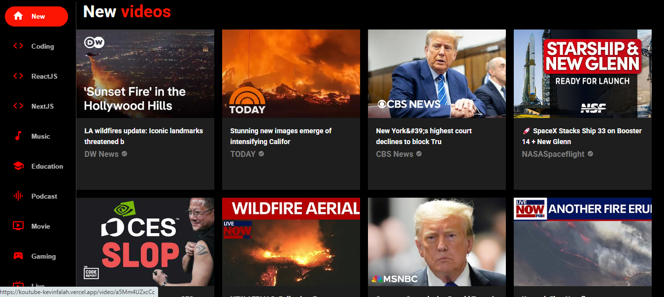 Koutube - Youtube clone