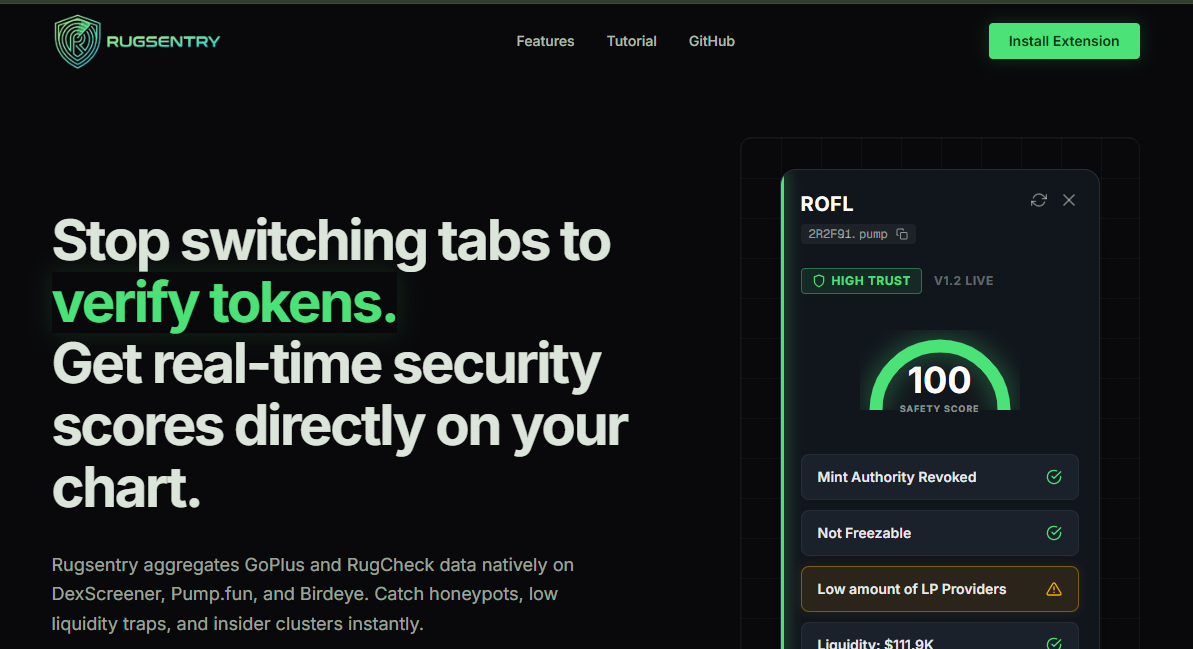 Rugsentry: Web3 Security Shield